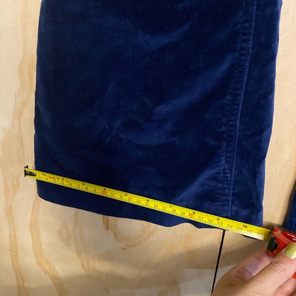 Free People Oxanna Jewel Royal Blue Velvet Flared Pants Size 29 - Picture 10 of 14
